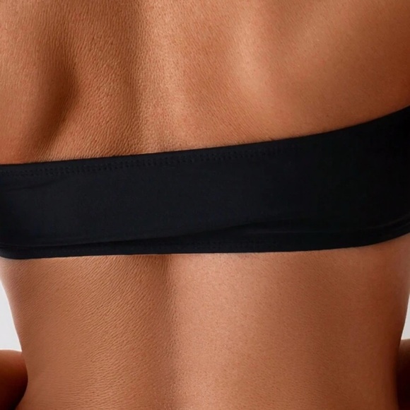 NEW Black Women's Strapless Bikini Swimsuit - Picture 4 of 7